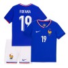 Maillot de Supporter France Fofana 19 Domicile Euro 2024 Pour Enfant